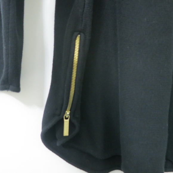 Michael Kors Size XL Black Tunic Slouchy Sweater Side Zip Loungewear - Picture 6 of 10